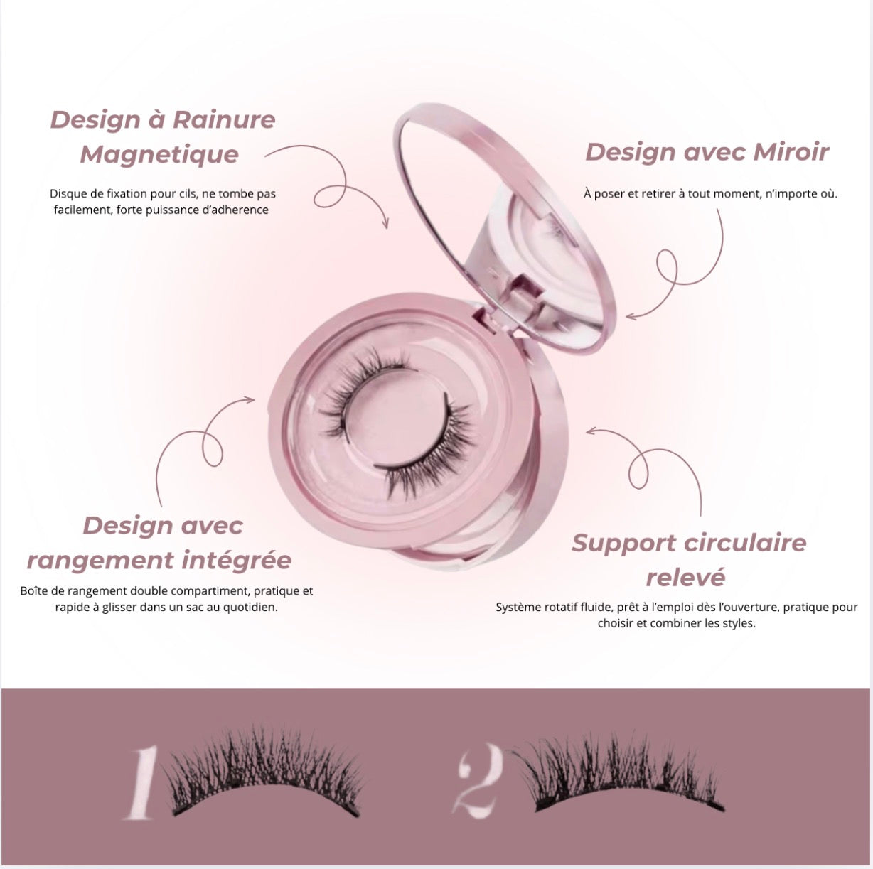 faux cils magnetiques Opulence